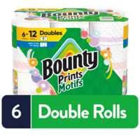 Bounty Select-A-Size Print Double Roll Paper Towels - 6 ct