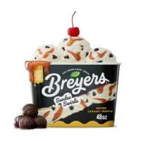 Breyers Sundae Swirls Salted Caramel TruƯle Frozen Dairy Dessert