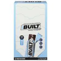 BUILT PuƯ Coconut Marshmallow 17g Protein Bars - 12 ct