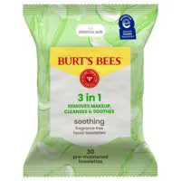 Burt's Bees Aloe Vera 3-n-1 Soothing Facial Towelettes