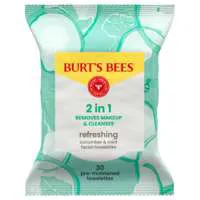 Burt's Bees Refreshing Cucumber & Mint Facial Cleansing Towelettes