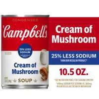 Campbell's Condensed 25% Less Sodium Cream of Mushroom Soup