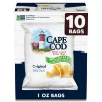 Cape Cod 40% Less Fat Original Kettle Cooked Potato Chips - 10 ct