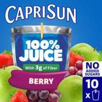 Capri Sun 100% Berry Juice Blend Drink Pouches - 10 pk