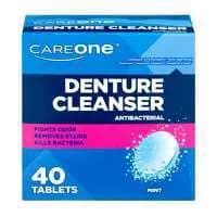 CareOne Antibacterial Mint Denture Cleanser Tablets