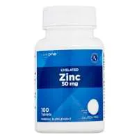 CareOne Gluten Free 50mg Chelated Zinc Tablets
