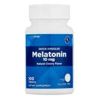 CareOne Gluten Free Cherry Flavor 10mg Melatonin Quick Dissolve Tablets