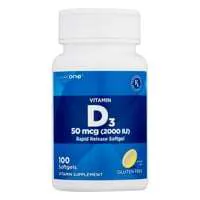 CareOne Gluten Free Vitamin D3 Rapid Release Softgels