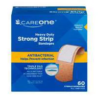 CareOne Heavy Duty Strong Strip Antibacterial Bandages