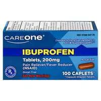 CareOne Ibuprofen Pain Relief 200 mg Caplets Gluten Free