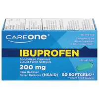 CareOne Ibuprofen Pain Relief 200 mg Softgels