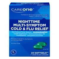 CareOne Nitetime Cold & Flu Relief Softgels