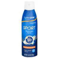 CareOne Sport Sunscreen Continuous Spray Water Resistant UVA/UVB SPF 50