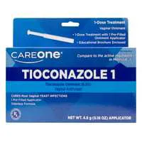 CareOne Tioconazole 1 Vaginal Antifungal 1 Dose Treatment