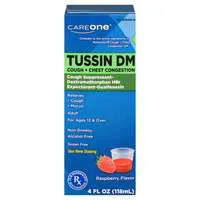CareOne Tussin DM Cough & Chest Congestion Non Drowsy Gluten Free Liquid