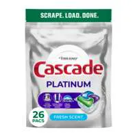 Cascade Platinum Dawn Fresh Scent Dishwasher Detergent ActionPacs - 26 ct