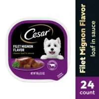 CESAR Classic Loaf in Sauce Filet Mignon Flavor Adult Wet Dog Food - 24 ct