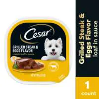 CESAR Classic Loaf in Sauce Grilled Steak & Eggs Flavor Adult Wet Dog Food