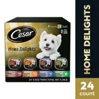 CESAR Home Delights 4 Flavors Variety Pack Adult Wet Dog Food - 24 ct