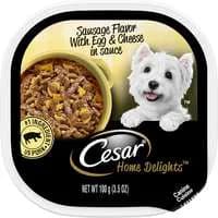 CESAR Home Delights Sausage with Egg & Cheese in Sauce Adult Wet Dog Food