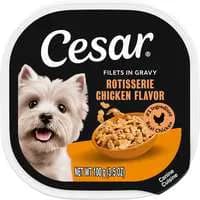 CESAR Rotisserie Chicken Flavor Filets in Gravy Canine Cuisine