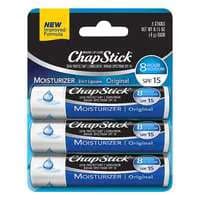 ChapStick Moisturizer Original SPF 12 - 3 pk