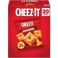 Cheez-It Original Baked Cheese Crackers Packs - 20 ct