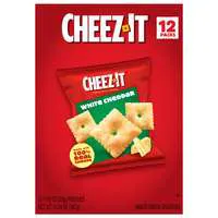 Cheez-It Snap'd White Cheddar Baked Crackers Packs - 12 ct