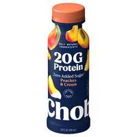 Chobani Complete Low Fat Peaches & Cream Greek Yogurt 20g Protein Drink