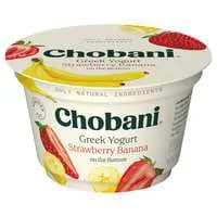Chobani Low Fat Strawberry Banana on the Bottom Greek Yogurt Cup