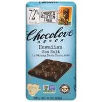 Chocolove Gluten Free Hawaiian Sea Salt Dark Chocolate Candy Bar 72% Cocoa
