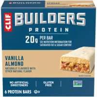 CLIF Builders Gluten Free Vanilla Almond 20g Protein Bars - 6 ct