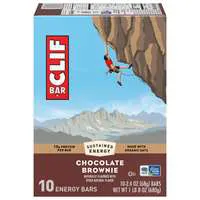CLIF Chocolate Brownie Protein Energy Bars - 10 ct