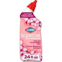 Clorox Scentiva Cherry Blossom & Peach Bathroom Toilet Cleaning Gel