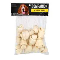 Companion Beefhide Bones Dog Chews 4-5 Inch - 8 ct