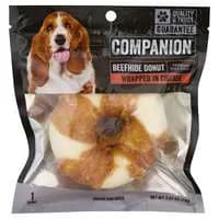 Companion Beefhide Donut Wrapped in Chicken Dog Chew