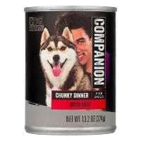 Companion Chunky Dinner with Beef Wet Dog Food