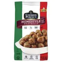 Cooked Perfect Bite Size Homestyle Meatballs - apx 56 ct Frozen