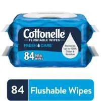 Cottonelle FreshCare Flushable Wipes 42 ct ea - 2 pk