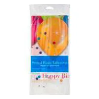 Creative Converting Plastic Table Cover Balloon Blast 54 in x 102 in