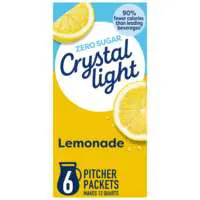 Crystal Light Pitcher Packets Lemonade Drink Mix - 6 ct