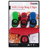 Culinary Elements Soft Grip Bag Clips - 4 ct