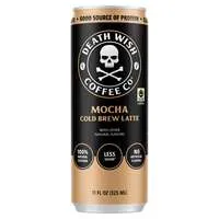 Death Wish Premium Mocha Latte Cold Brew CoƯee