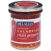 DeLallo Chopped Hot & Spicy Calabrian Chili Peppers