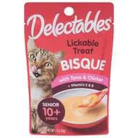 Delectables Bisque Senior 10 yrs+ Tuna & Chicken Lickable Cat Treat