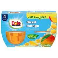 Dole Diced Mango in 100% Fruit Juice - 4 ct