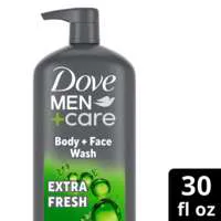 Dove Men+Care Refreshing Extra Fresh Body + Face Wash Pump