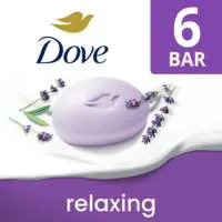 Dove Relaxing Lavender Beauty Soap Bars - 6 ct