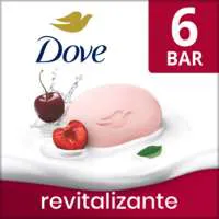 Dove Revitalizante Cherry & Chia Milk Beauty Soap Bars - 6 ct