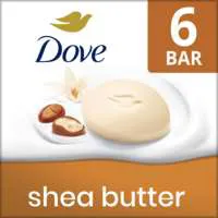Dove Shea Butter with Vanilla Scent Beauty Soap Bars - 6 ct